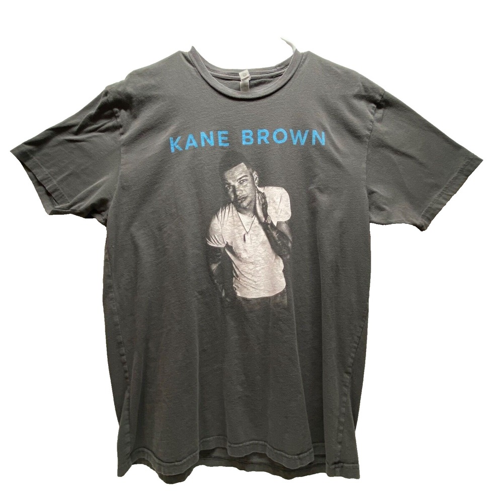 Kane Brown Graphic T-Shirt Men's XL Grey Next Level Apparel Concert Tour Tee GUC